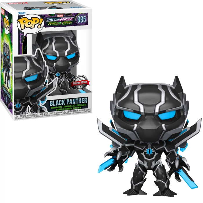 sticky Funko Pop! Marvel: Mech Strike Monster Hunters - Black Panther figura #995