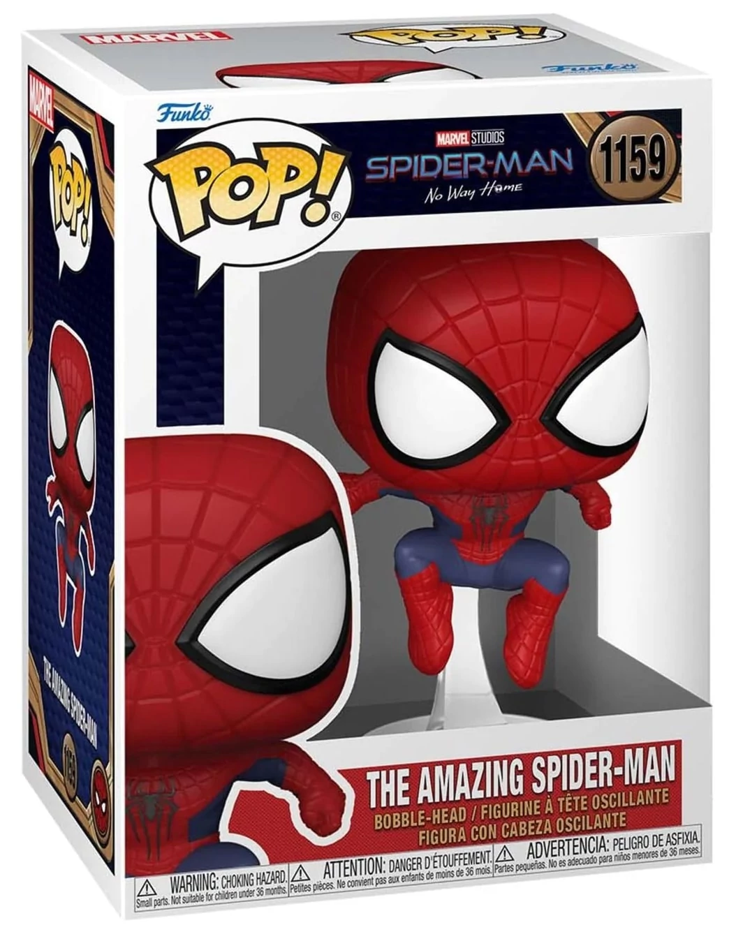 sticky Funko POP! Marvel: No Way Home - Spider-man Leaping figura #1159