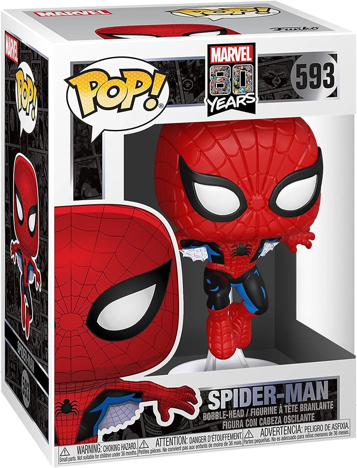 sticky Funko POP! Marvel: 80th Anniversary First Appearance Spider-Man figura #593