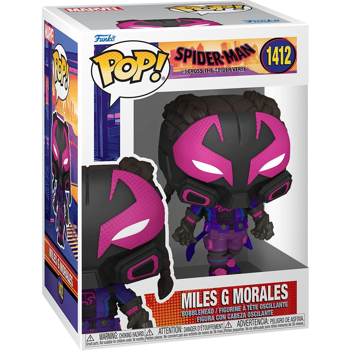 sticky Funko POP! Marvel: Spider-Man: Across the Spiderverse - Miles G Morales figura #1412