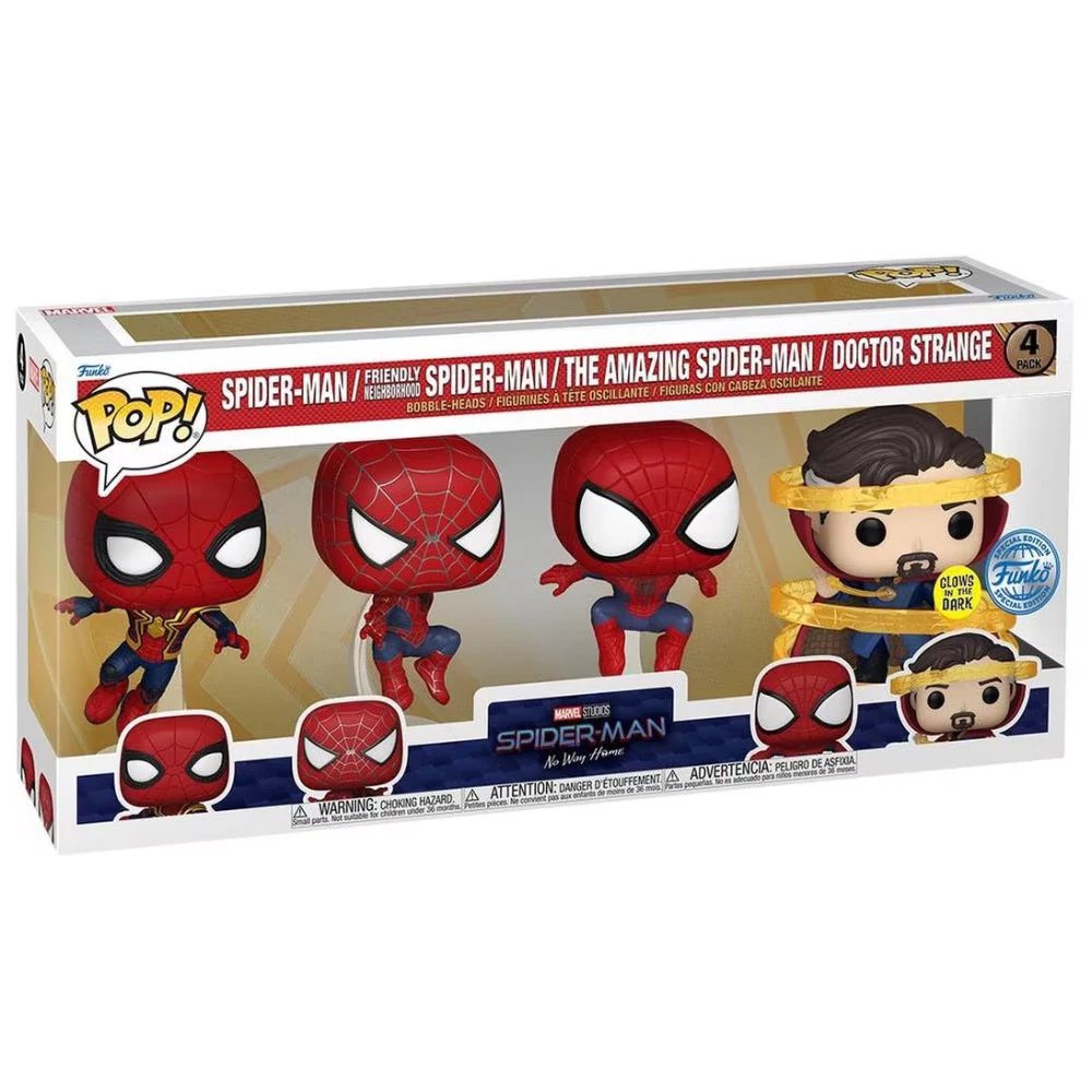 sticky Funko POP! Marvel: Spider-Man: No Way Home - 4 pack figura