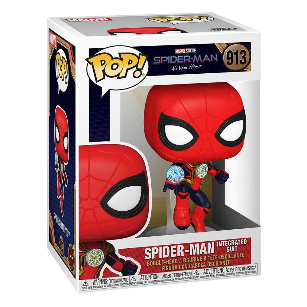 sticky Funko POP! Marvel: Spider-Man: No Way Home - Spider-Man (Integrated Suit) figura #913