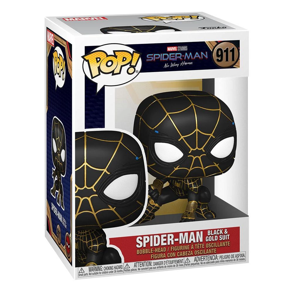 sticky Funko POP! Marvel: Spider-Man No way Home - Spider-Man (Black-Gold) figura