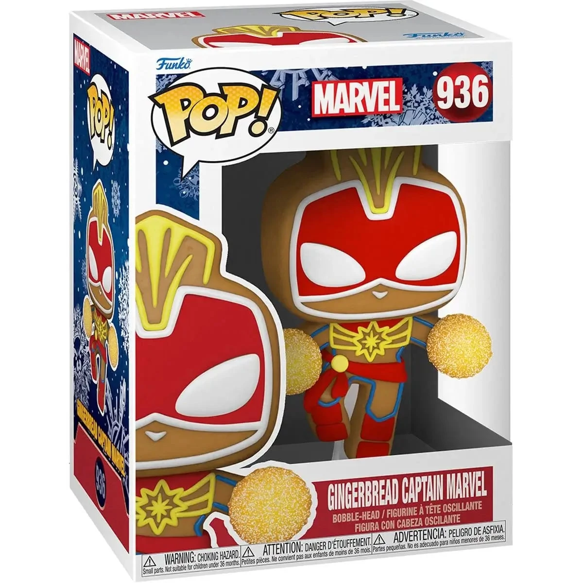 sticky Funko POP! Marvel: Holiday - Captain Marvel figura #936