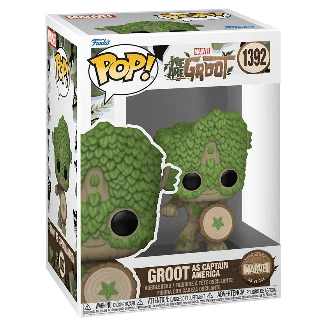 sticky Funko POP! Marvel: We Are Groot - Captain America Groot figura #1392