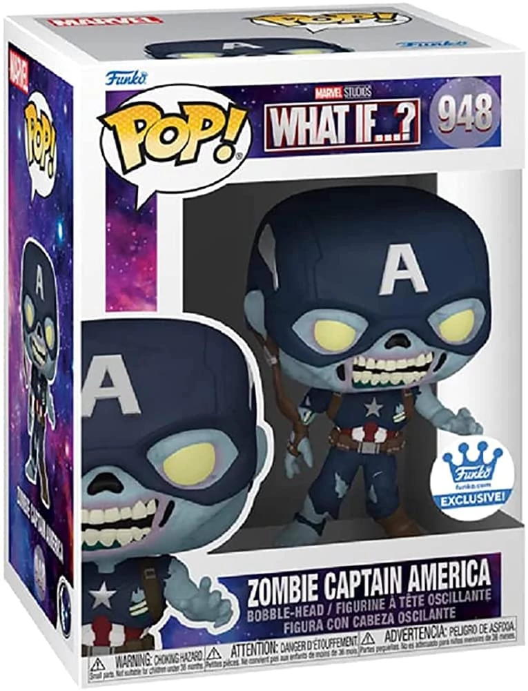 sticky Funko POP! Marvel: What If S2 - Zombie Captain America figura #941