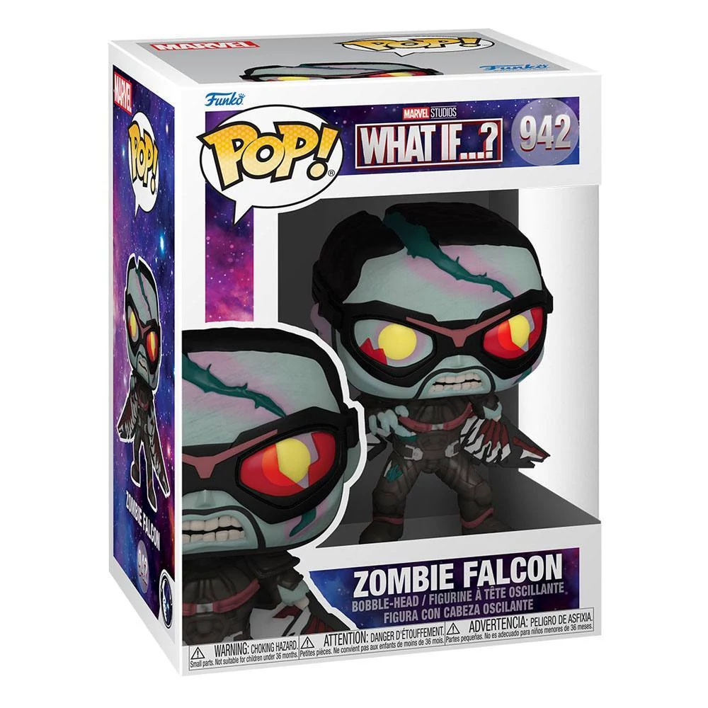 sticky Funko POP! Marvel: What If S2 - Zombie Falcon figura #942