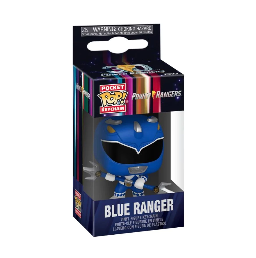 sticky Funko POP! Mighty Morphin Power Rangers 30th - Blue Ranger kulcstartó