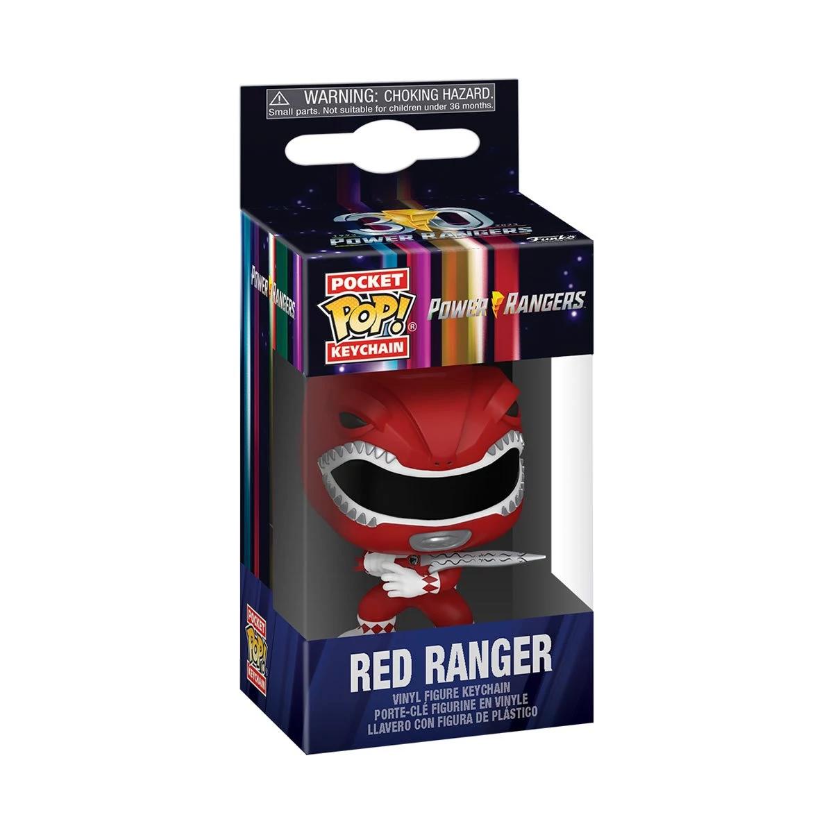 sticky Funko POP! Mighty Morphin Power Rangers 30th - Red Ranger kulcstartó