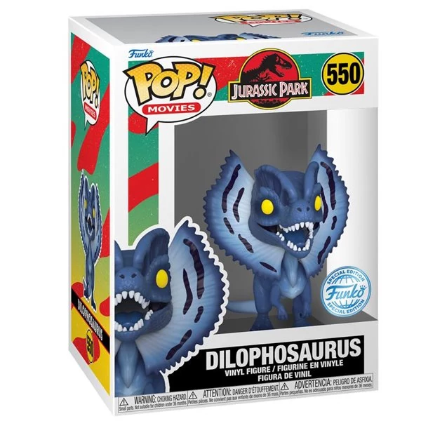 sticky Funko POP! Movies: Jurassic Park - Dilophosaurus figura #550