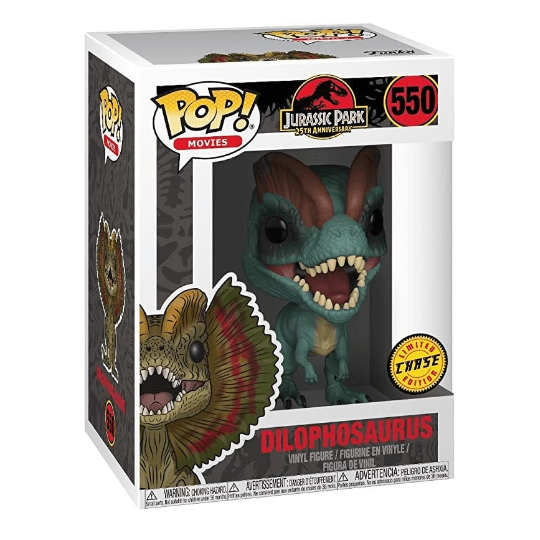 sticky Funko POP! Movies: Jurassic Park - Dilophosaurus (chase) figura #550