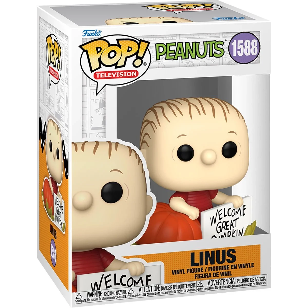 sticky Funko POP! Television: Peanuts - Linus figura #1588