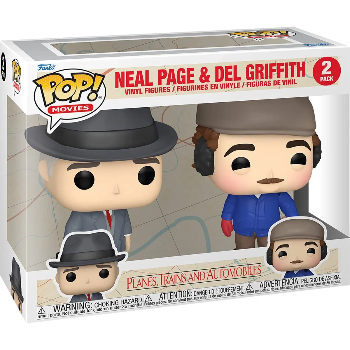 sticky Funko POP! Movies: Planes, Trains and Automobiles - Neal & Del 2PK figura #2