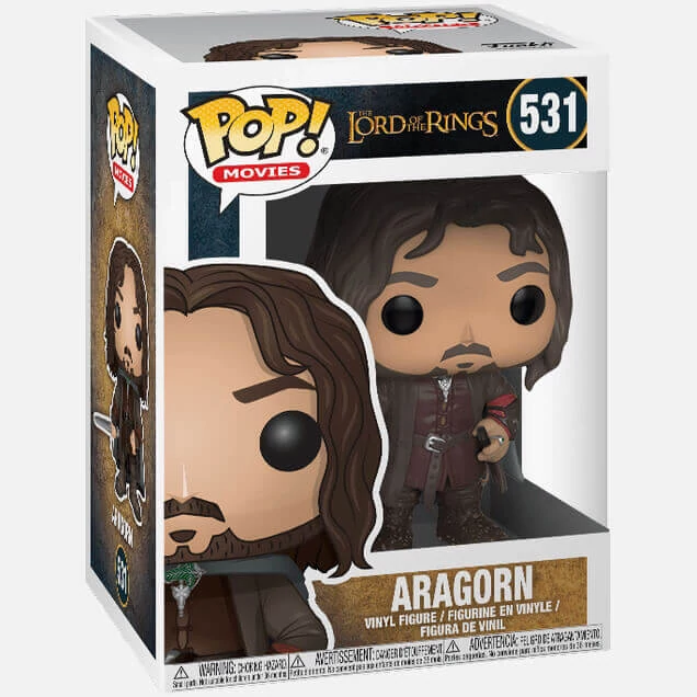sticky Funko Pop! Movies: The Lord of the Rings - Aragorn figura #531