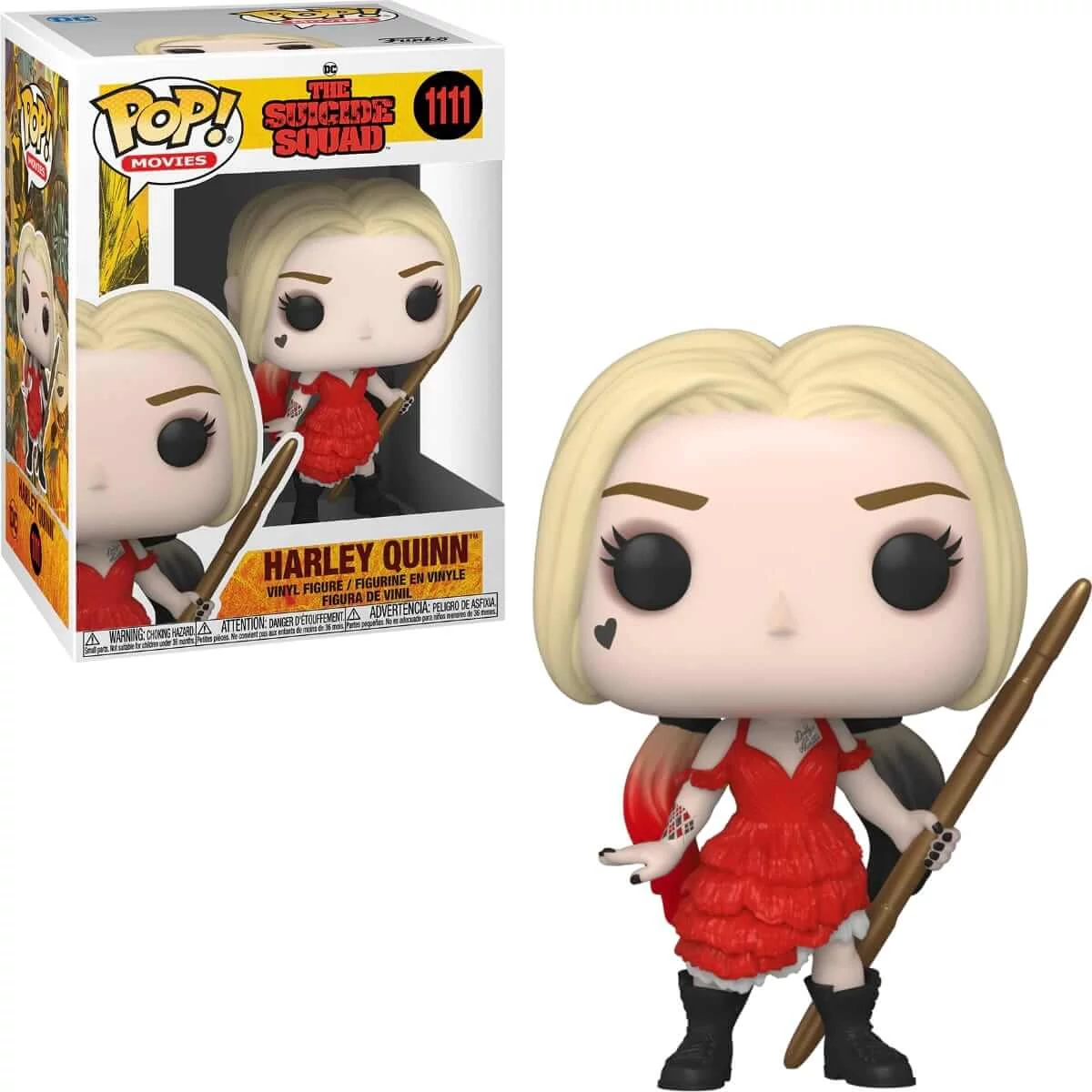 sticky Funko Pop! Movies: The Suicide Squad - Harley Quinn (Damaged Dress) figura #1111