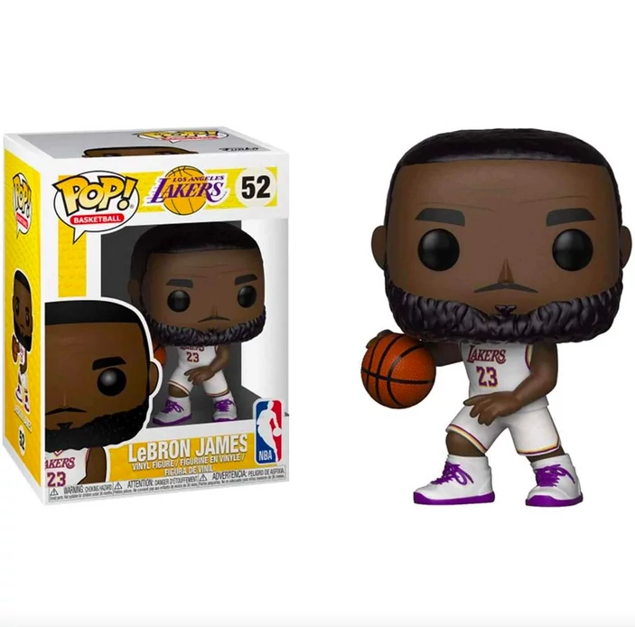 sticky Funko POP! NBA - Lakers - Lebron James (white)