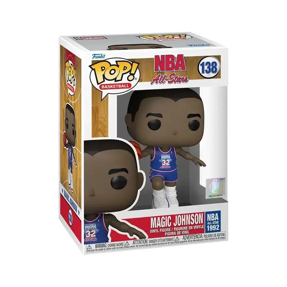 sticky Funko POP! NBA Legends - Magic Johnson (Blue All Star Uni 1991) figura #138