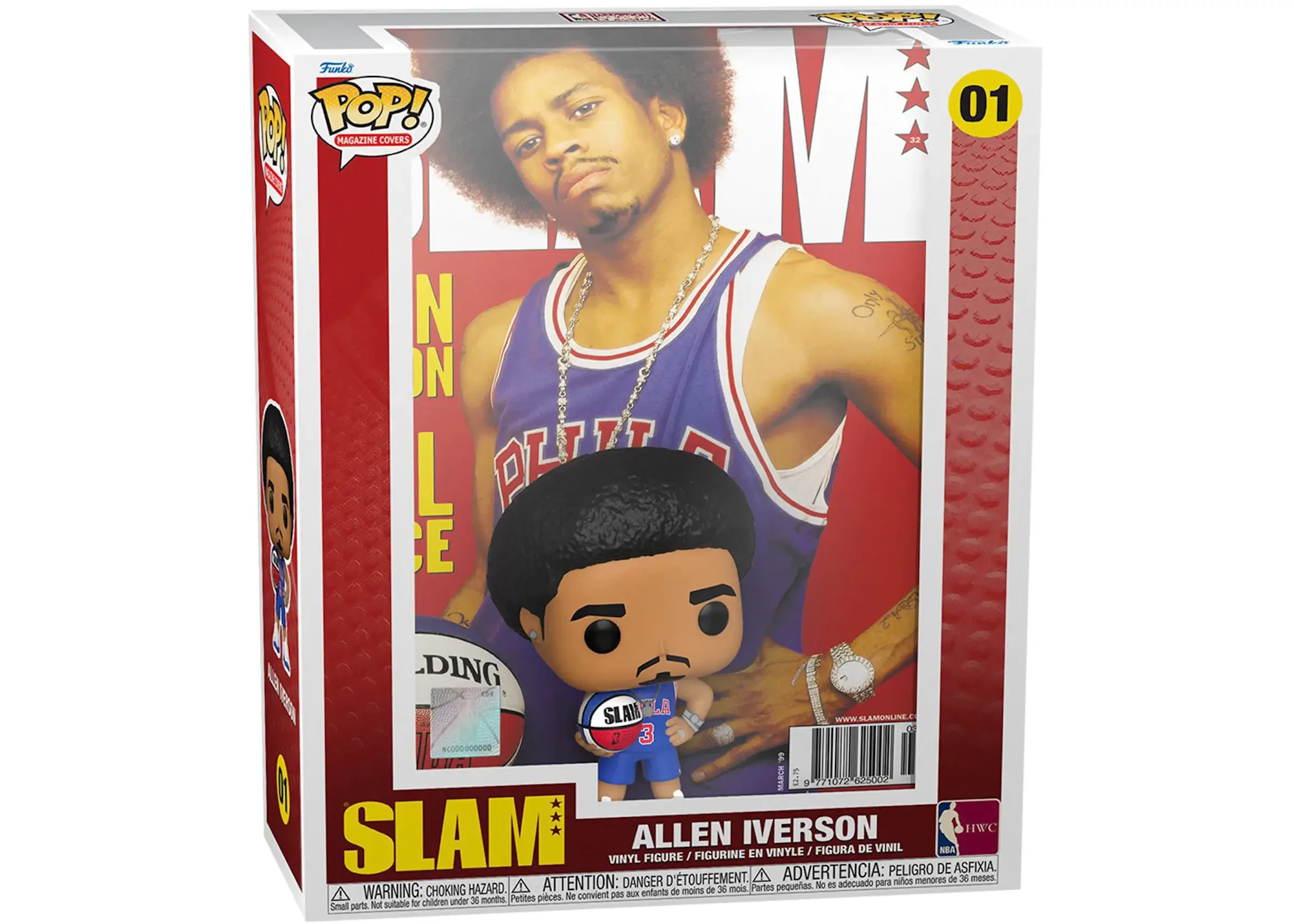 sticky Funko Pop! NBA Magazine Covers: Slam - Allen Iverson figura #01