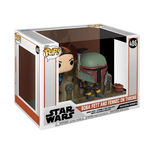 sticky Funko POP! Moment Star Wars: Mandalorian - Boba Fett & Fennec Shand figura #486