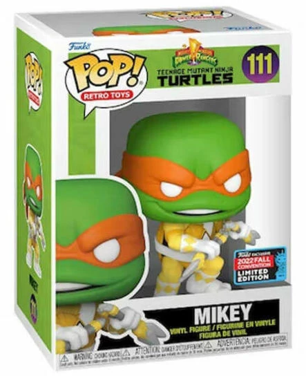 sticky Funko Pop! Retro Toys: TMNT x MMPR - Mikey figura #111
