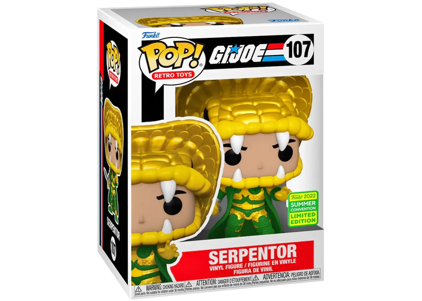 sticky Funko Pop! Retro Toys: G.I. Joe - Serpentor #107