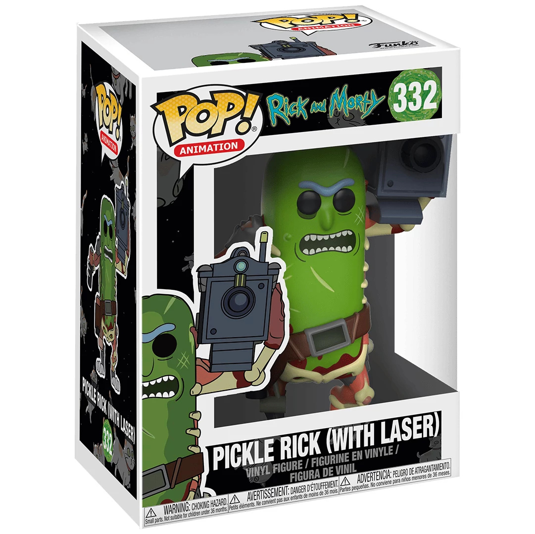 sticky Funko POP! Rick & Morty - Pickle Rick w/ Laser figura #332