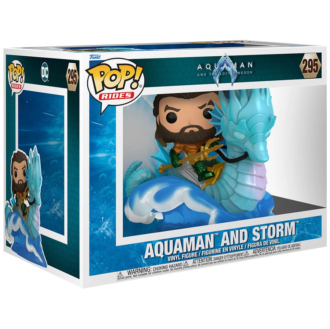 sticky Funko POP! Deluxe: Aquaman and the Lost Kingdom - Aquaman on Storm figura