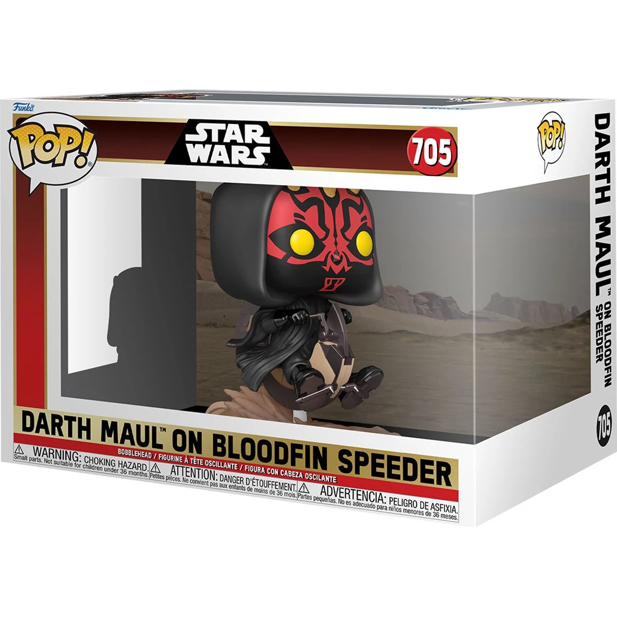 sticky Funko POP! Rides DLX: Star Wars - Darth Maul on Bloodfin figura