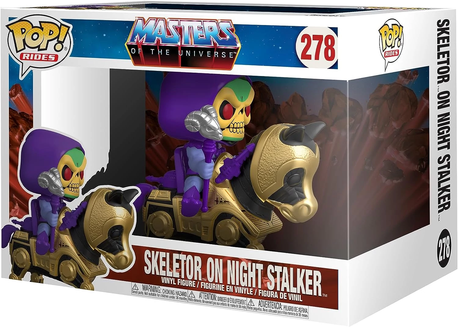 sticky Funko POP! Rides: Masters of the Universe - Skeletor w/Night Stalker figura