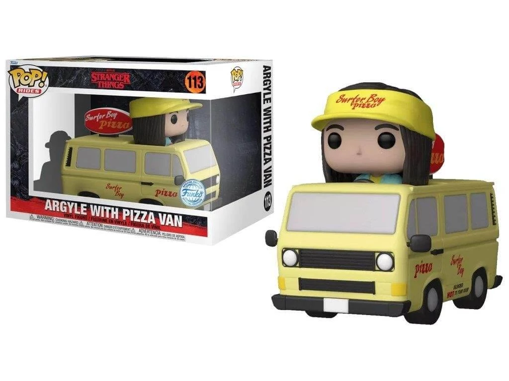 sticky Funko Pop! Rides Super Deluxe: Stranger Things - Argyle with Pizza Van figura #113