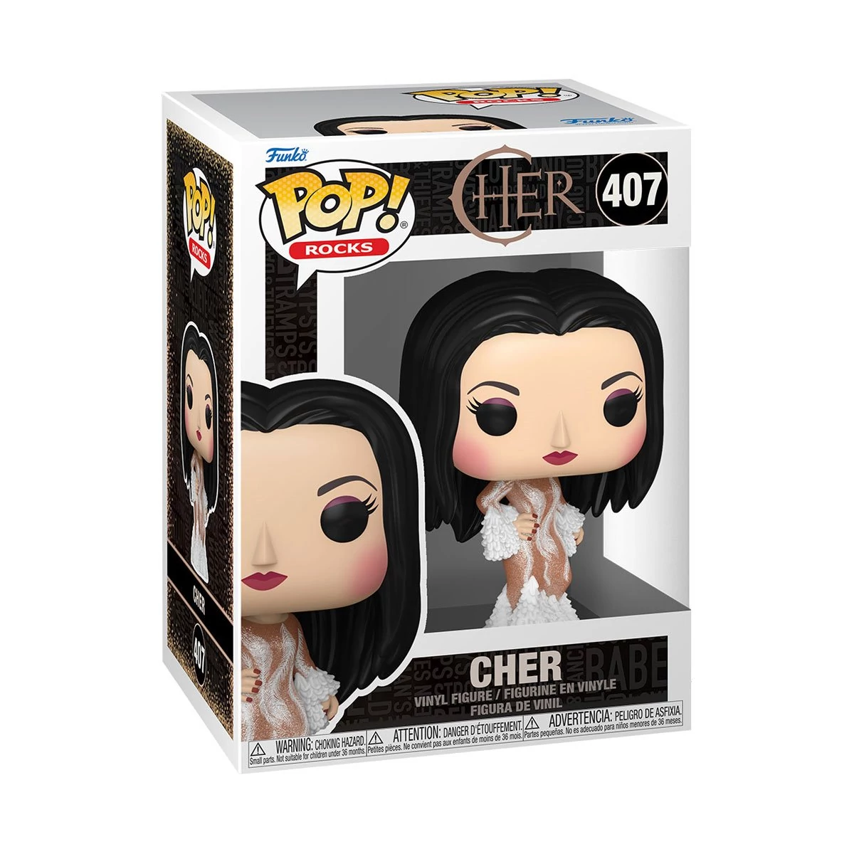 sticky Funko POP! Rocks: Cher (1974) figura #407