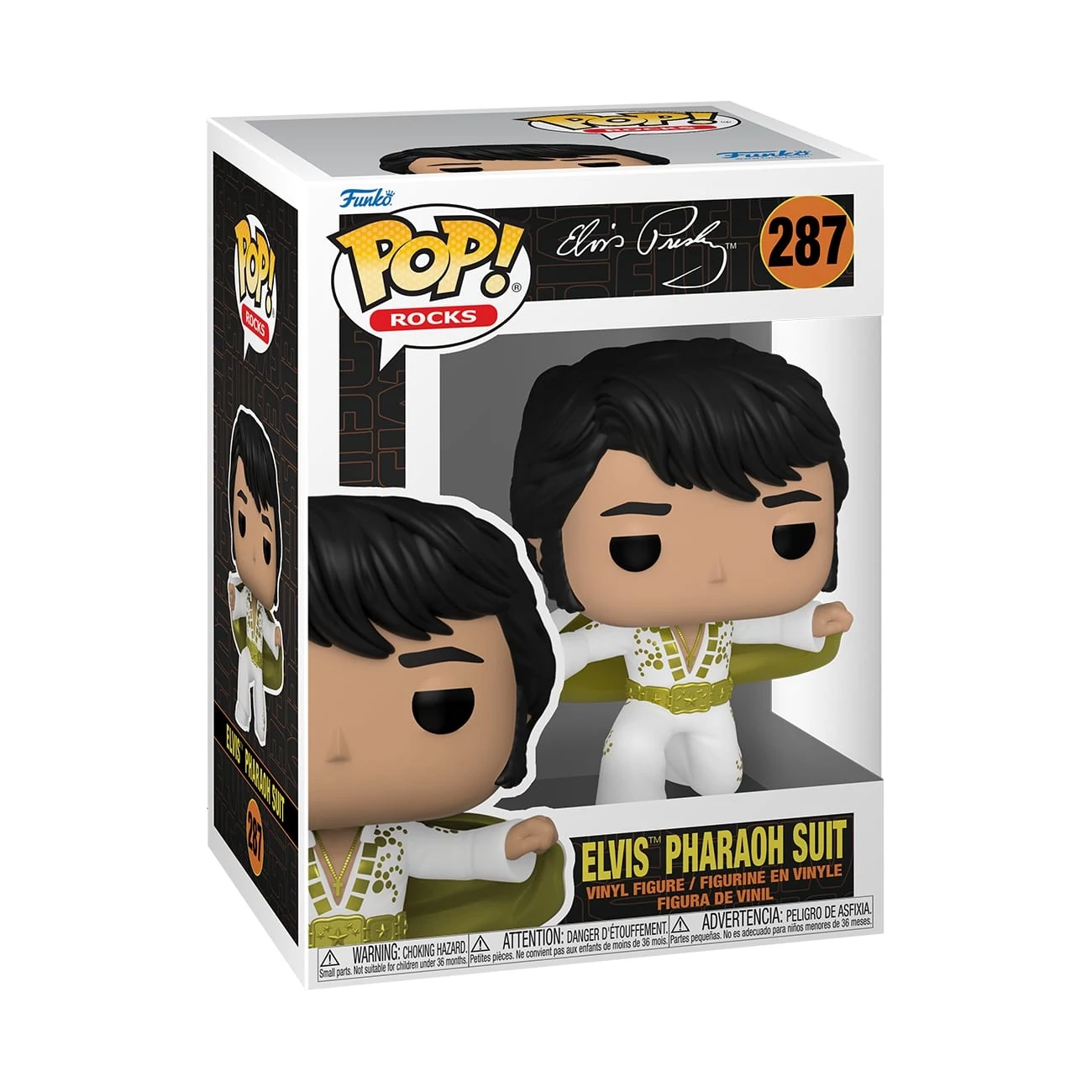 sticky Funko POP! Rocks: Elvis Presley - Pharaoh suit figura #287