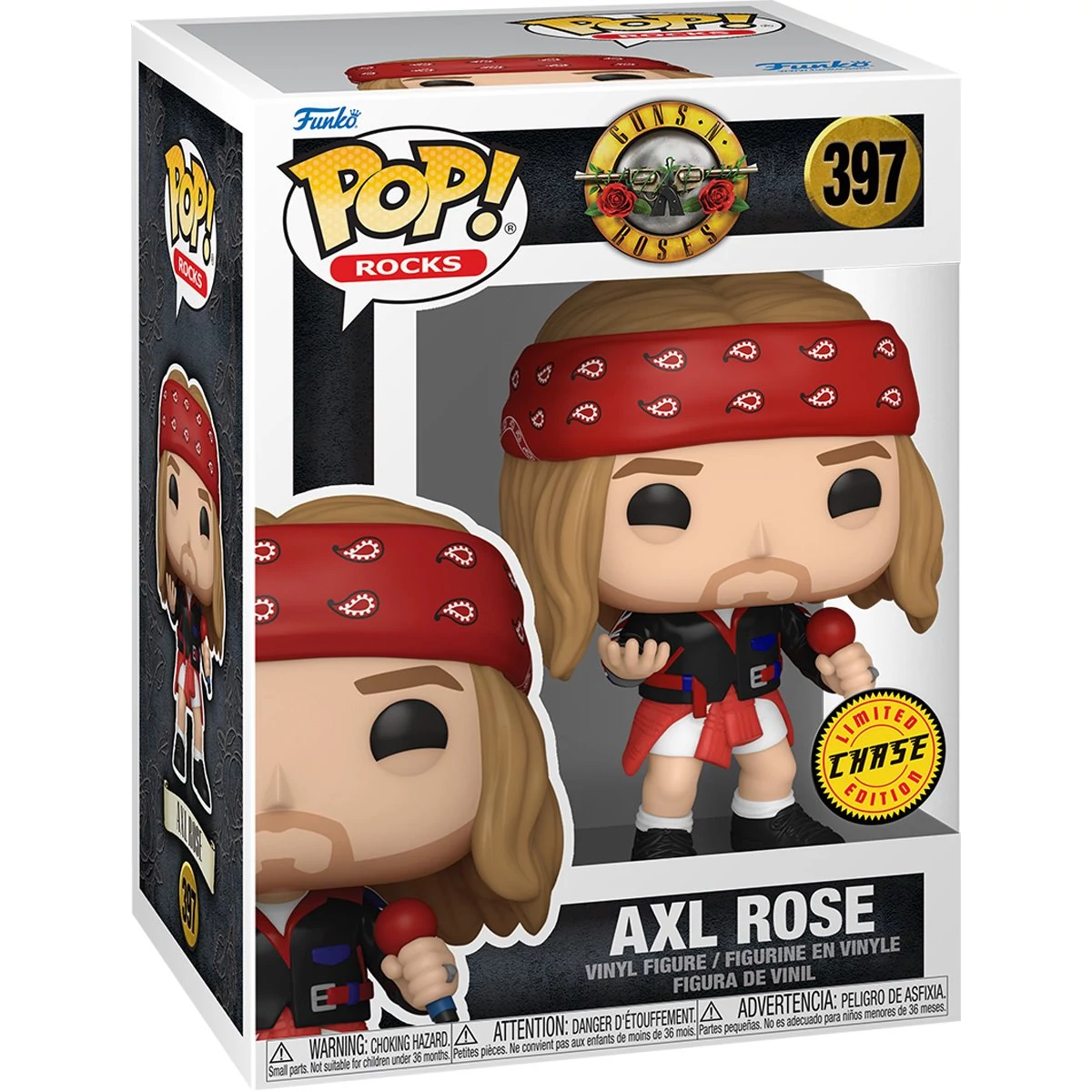 sticky Funko POP! Rocks: Guns N' Roses - Axel Rose (1992) (chase) figura #397