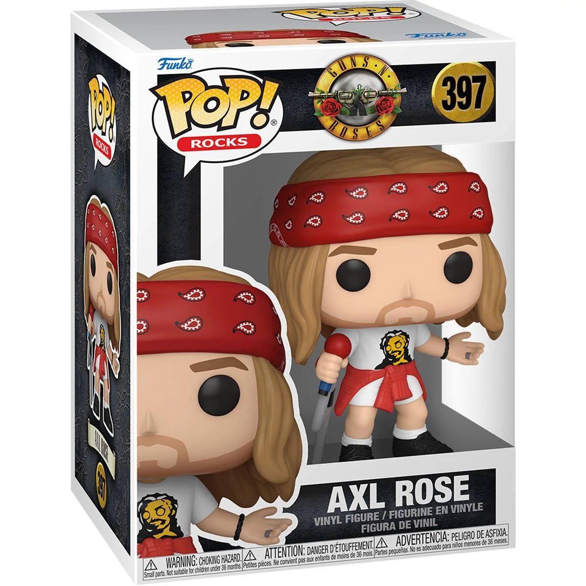 sticky Funko POP! Rocks: Guns N' Roses - Axel Rose (1992) figura #397