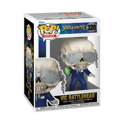 sticky Funko POP! Rocks: Megadeath - Vic Rattlehead figura #320