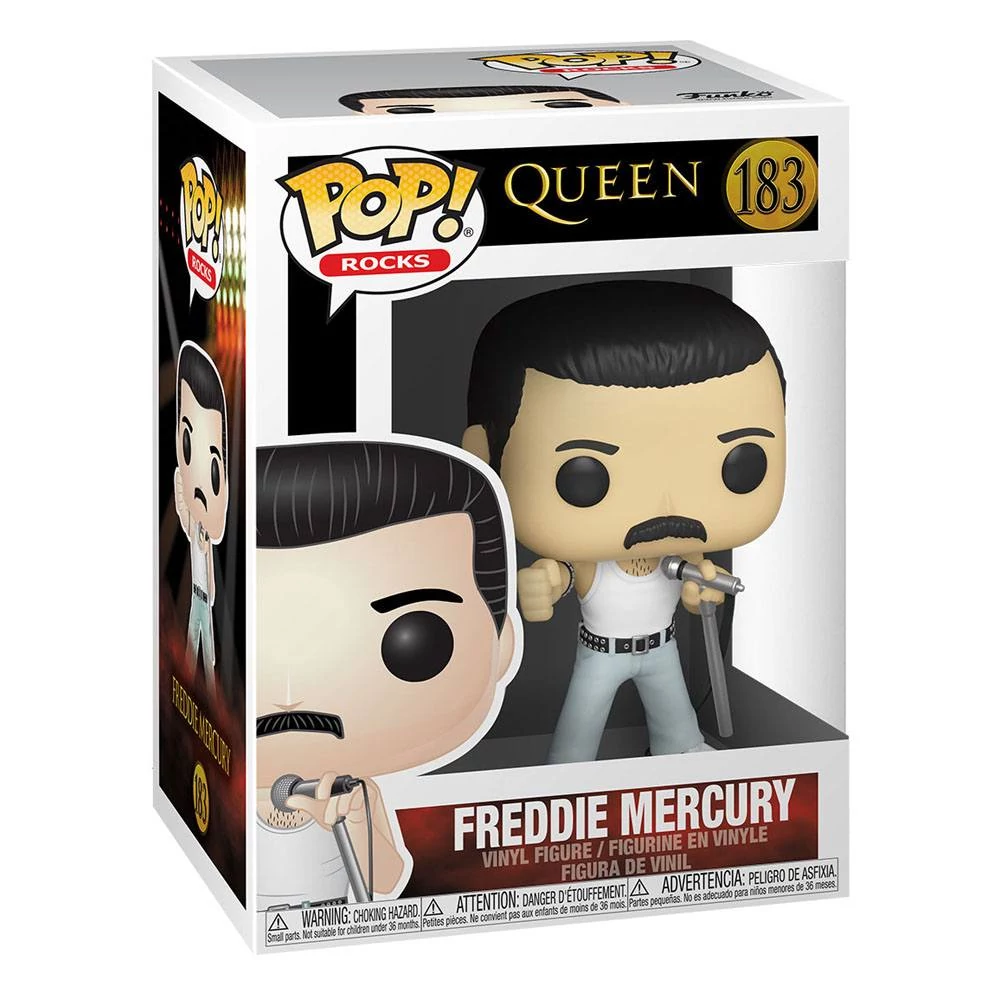 sticky Funko POP! Rocks: Queen - Freddie Mercury Radio Gaga 1985 figura