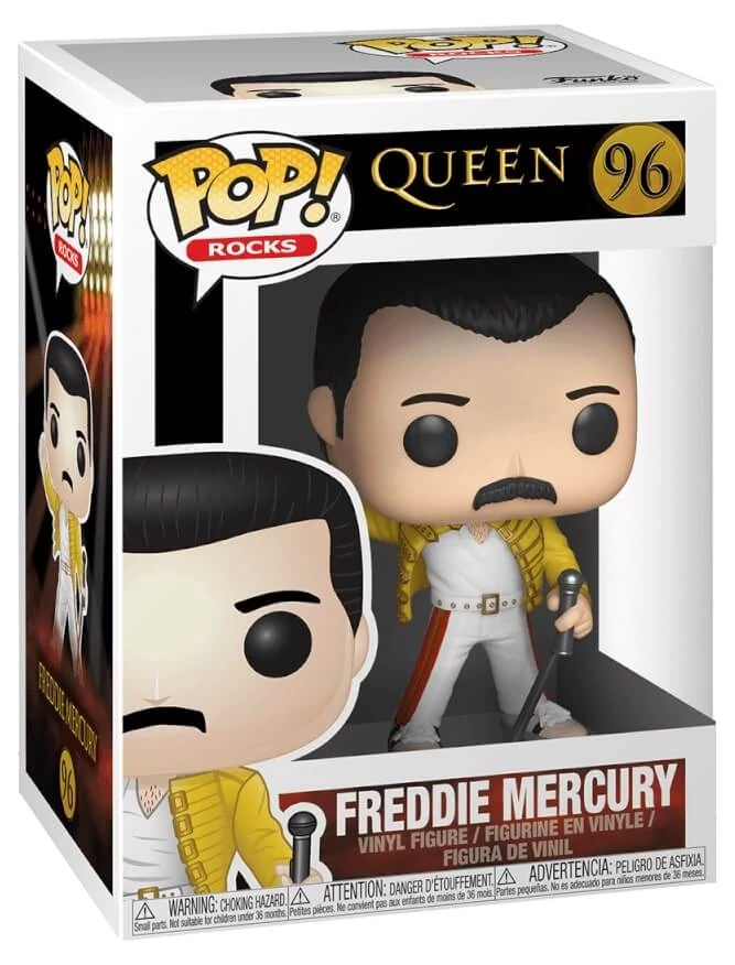 sticky Funko POP! Rocks: Queen - Freddy Mercury Wembley 1986 figura #96