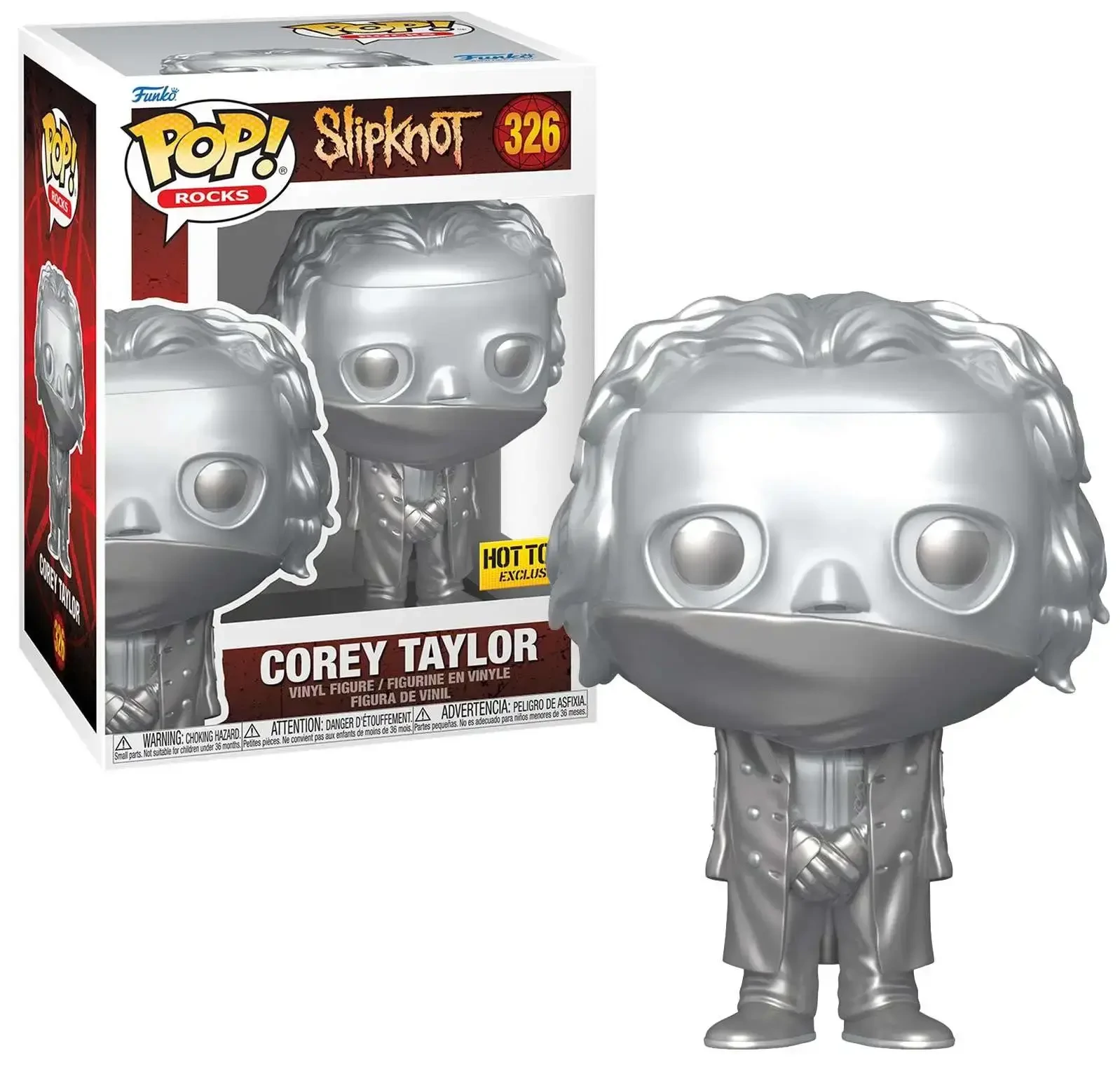 sticky Funko POP! Rocks: Slipknot - Corey Taylor (Platinum) (SE) figura #326