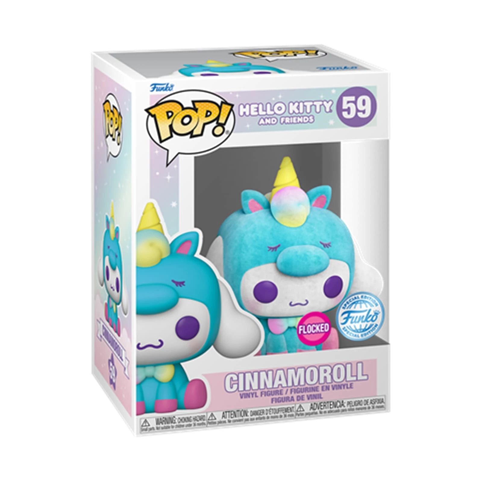 sticky Funko Pop! Sanrio: Hello Kitty and Friends - Cinnamoroll (UP) (Flocked) figura #59