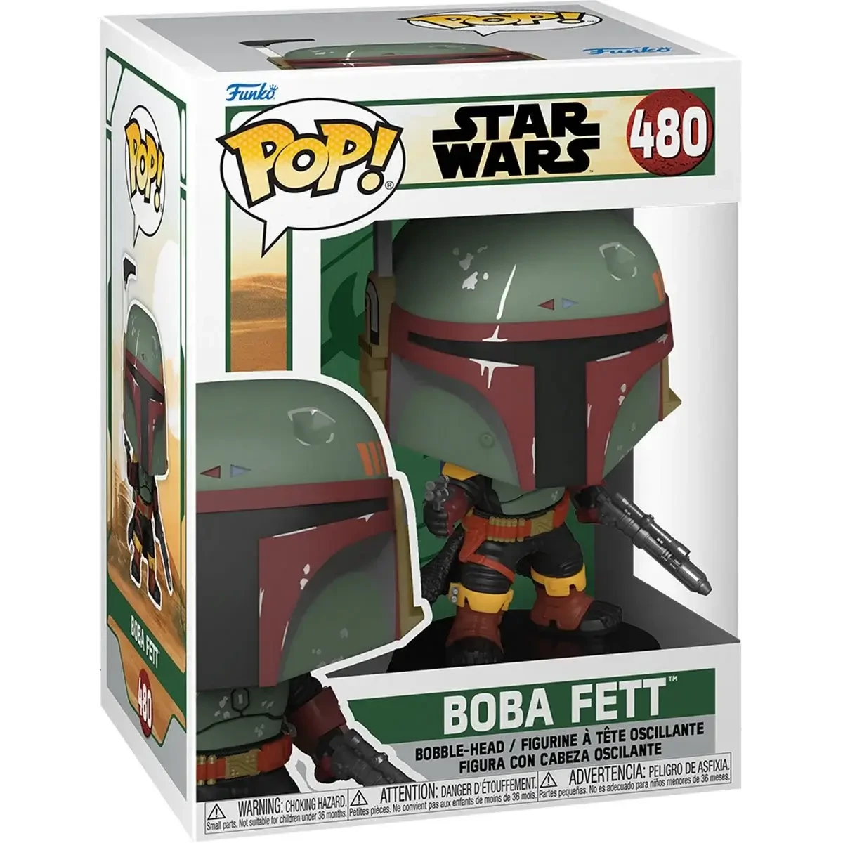 sticky Funko POP! Star Wars: Book of Boba Fett - Boba Fett figura #480