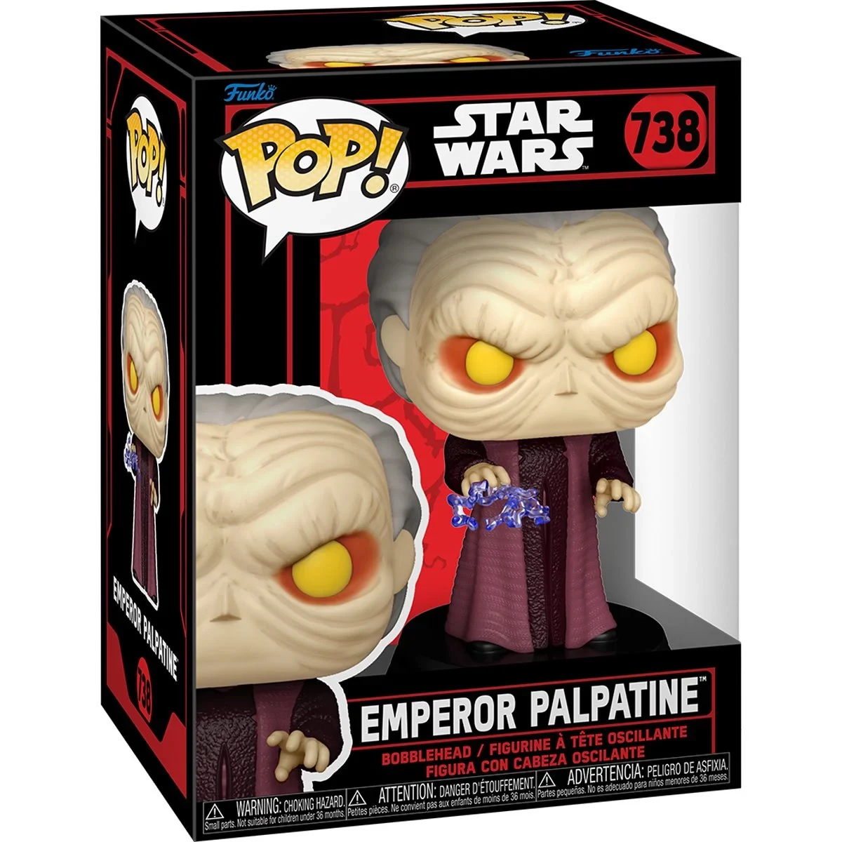 sticky Funko POP! Star Wars Darkside - Palpatine figura #738