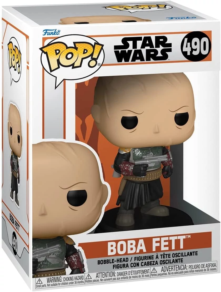 sticky Funko POP! Star Wars: The Mandalorian - Boba Fett w/o helmet figura