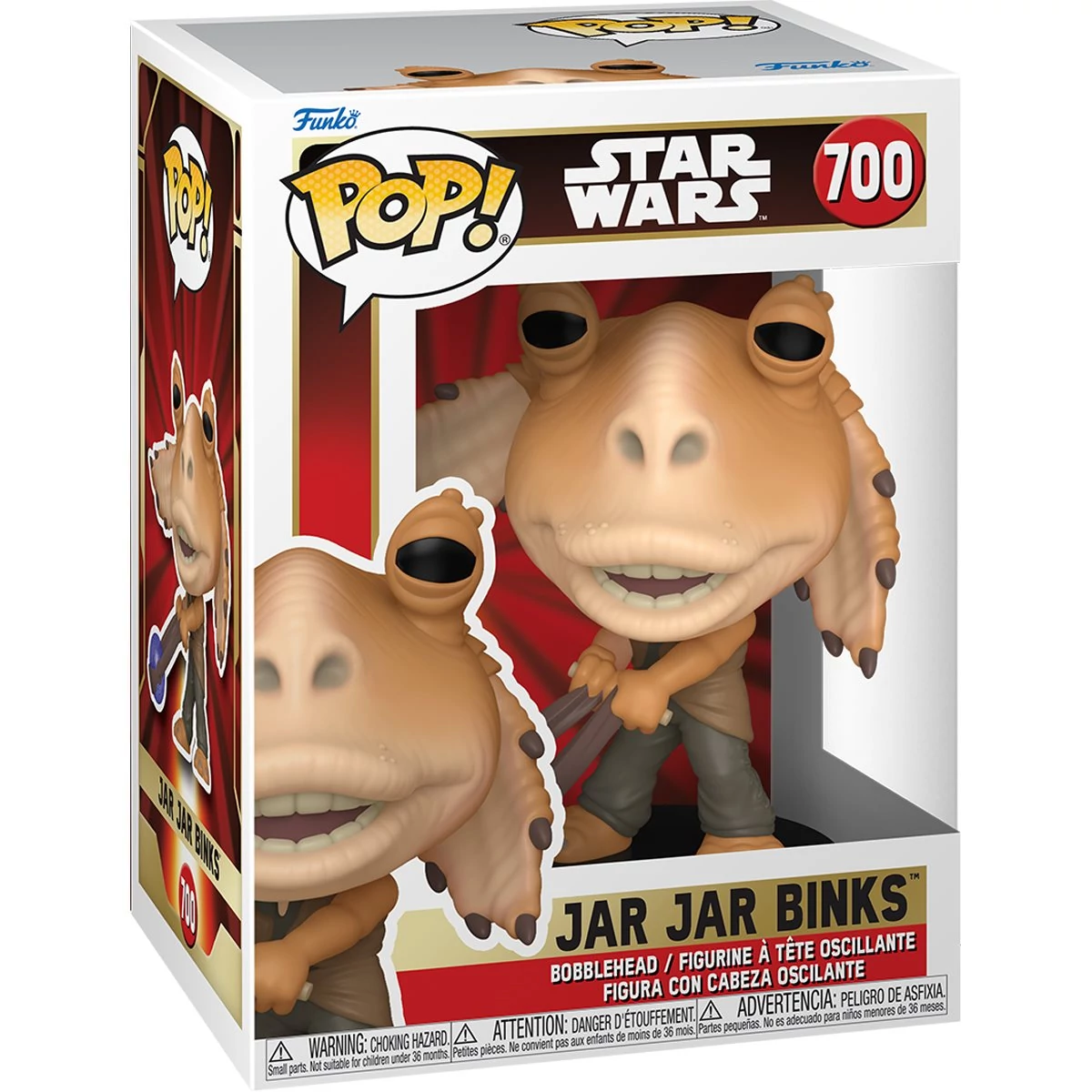 sticky Funko POP! Star Wars: Star Wars - Jar Jar Binks w/ Booma Balls figura