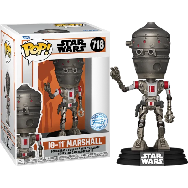 sticky Funko POP! Star Wars: The Mandalorian S10 - IG-11 (Marshall) figura #718