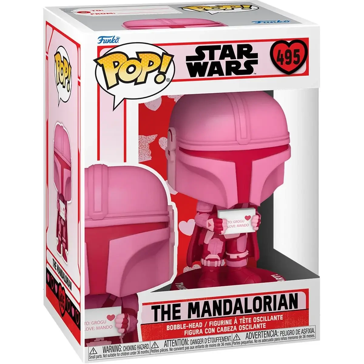 sticky Funko POP! Star Wars: Valentines S2 - Mandalorian figura #495