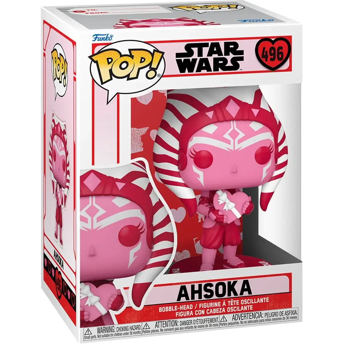 sticky Funko POP! Star Wars: Valentines S2 - Ahsoka figura #496