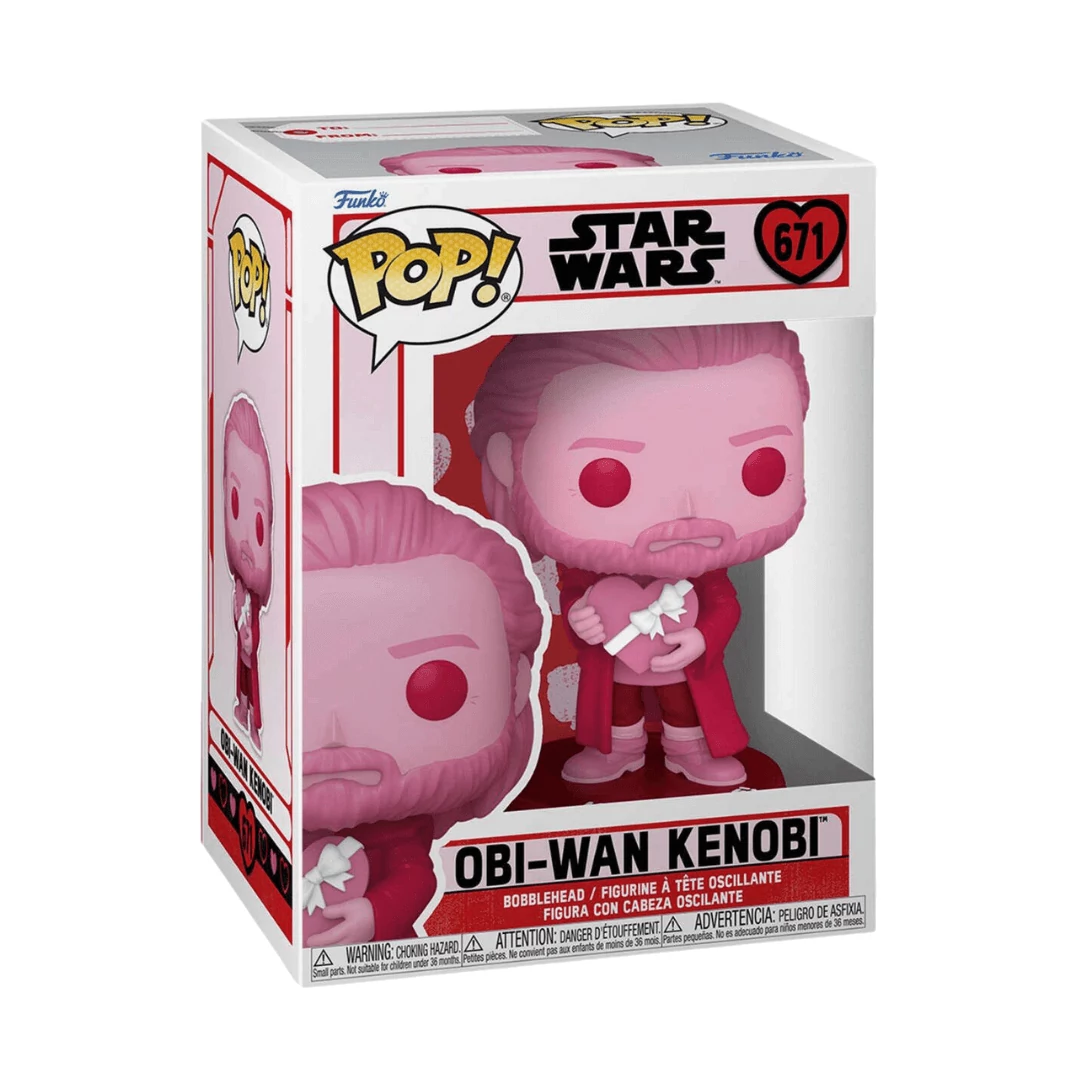 sticky Funko POP! Star Wars: Valentines - Obi-Wan Kenobi figura #671