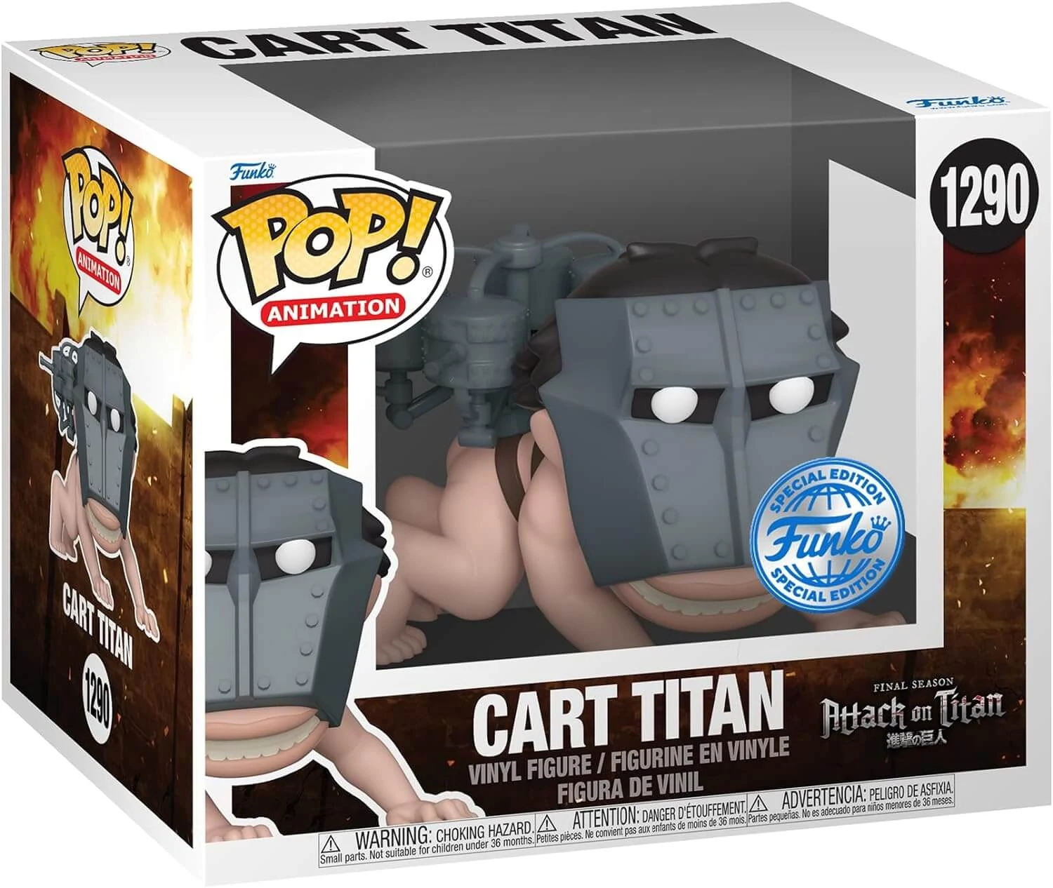 sticky Funko POP! Super Deluxe: Animation: Attack On Titan - Cart Titan figura #1290