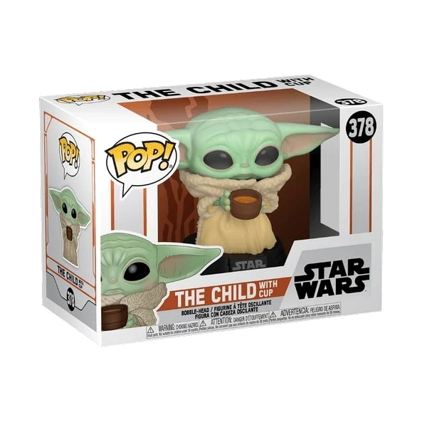 sticky Funko POP! Star Wars: The Mandalorian - The Child with cup figura #378