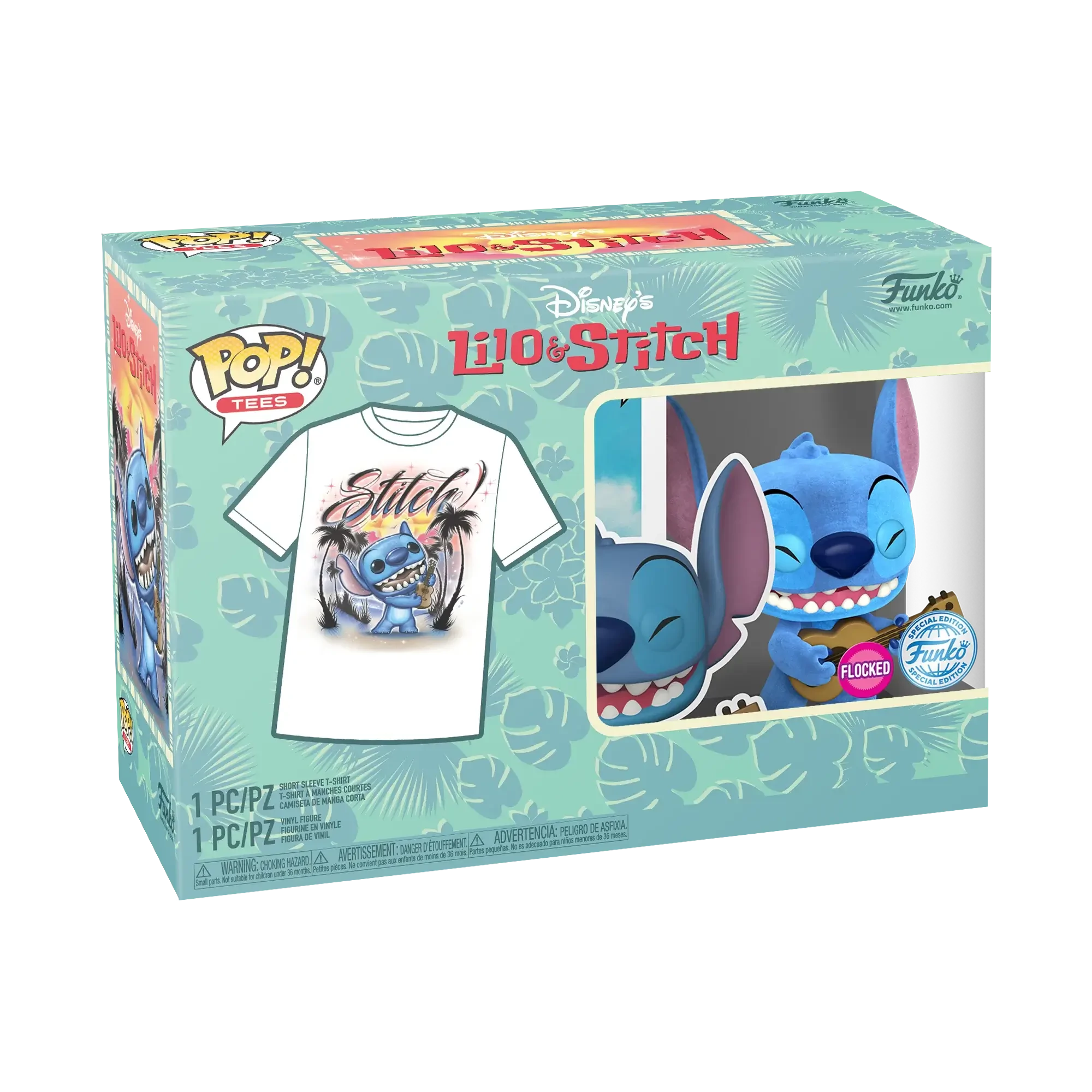 sticky Funko POP! & Tee: Lilo & Stitch - Ukelele Stitch figura és póló (L)